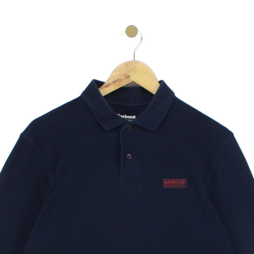 Mens Polo Shirt Classic Long Sleeve