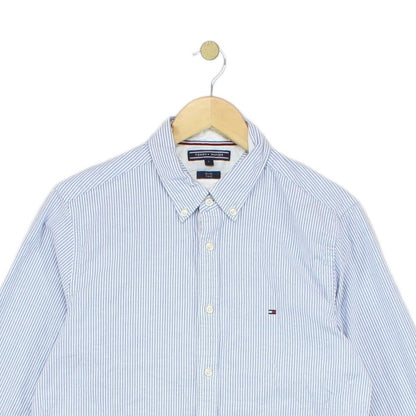 Mens Striped Shirt Slim Fit Stretch