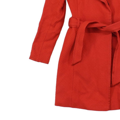 Womens Overcoat Belted Wool Blend