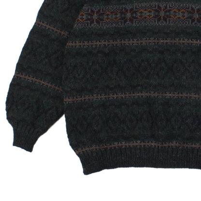 Mens Fair Isle Jumper Uk Made Wool Blend