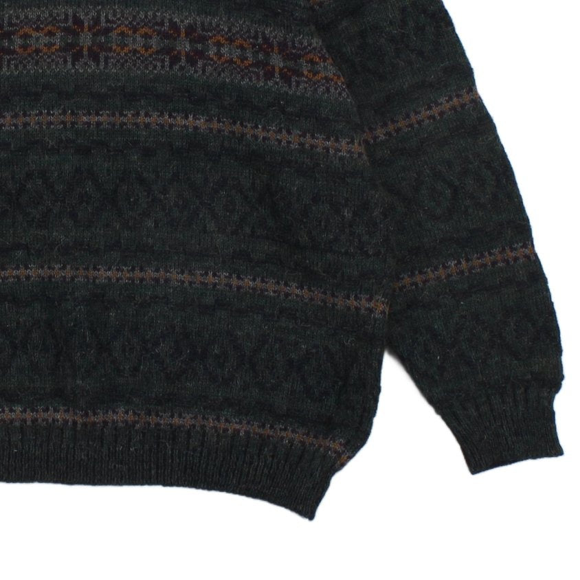 Mens Fair Isle Jumper Uk Made Wool Blend