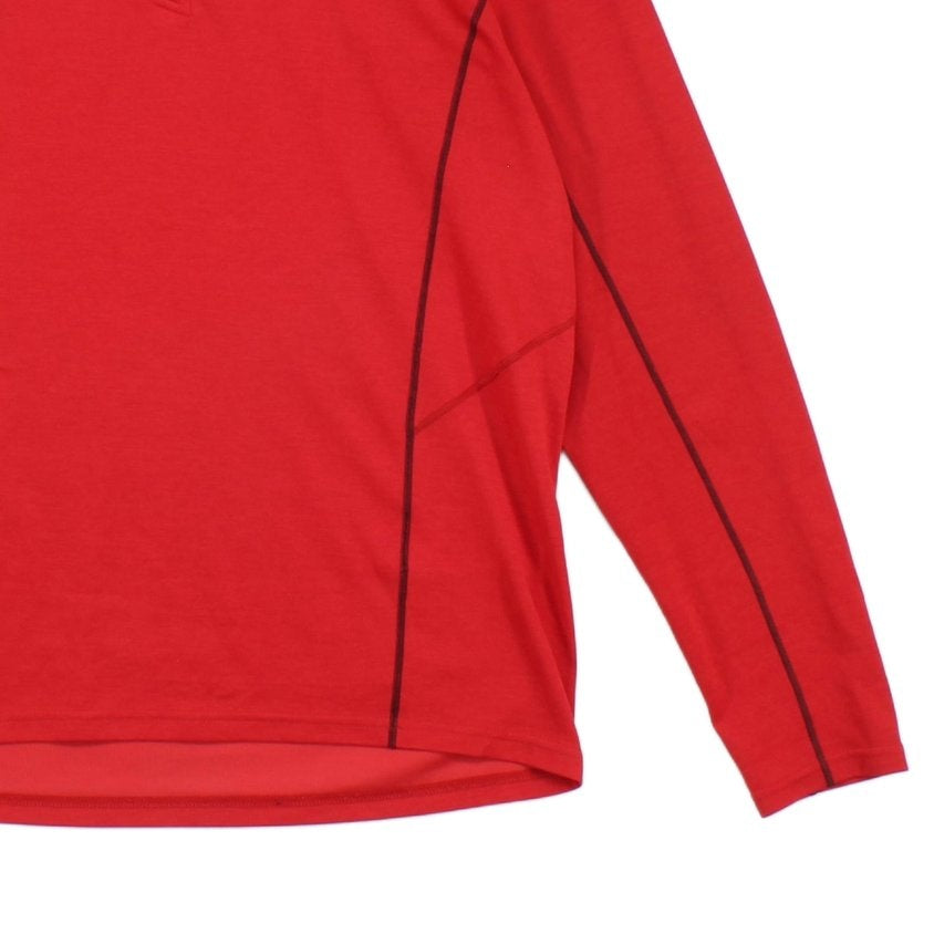 Mens 1/4 Zip T Shirt Active Hiking Base Layer
