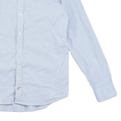 Mens Striped Shirt Slim Fit Stretch