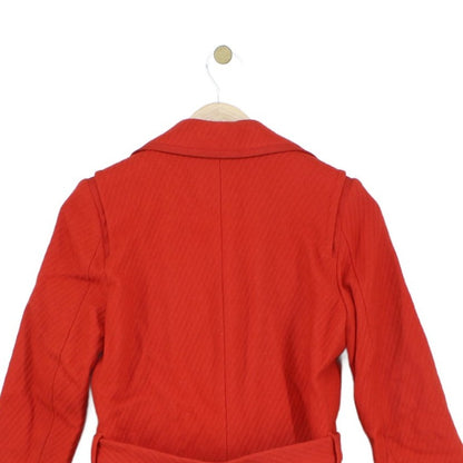 Womens Overcoat Belted Wool Blend