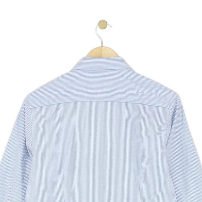 Mens Striped Shirt Slim Fit Stretch