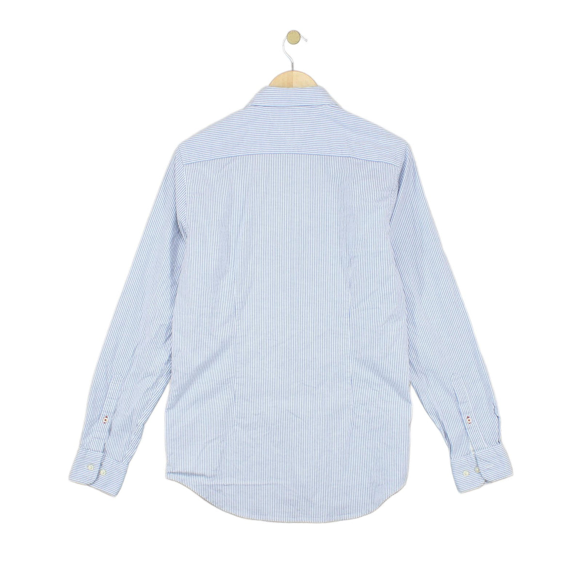Mens Striped Shirt Slim Fit Stretch