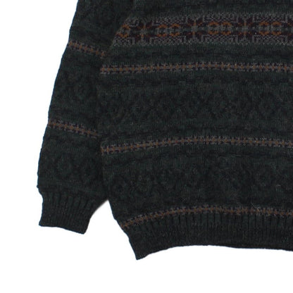 Mens Fair Isle Jumper Uk Made Wool Blend