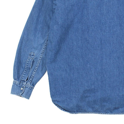 Mens Denim Shirt Long Sleeve Western