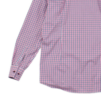 Mens Check Shirt Slim Fit Long Sleeve