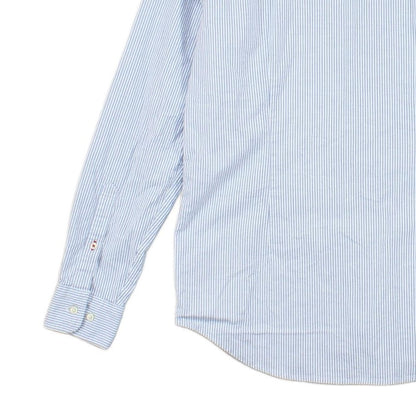 Mens Striped Shirt Slim Fit Stretch