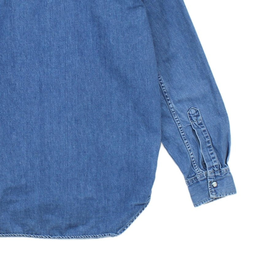 Mens Denim Shirt Long Sleeve Western