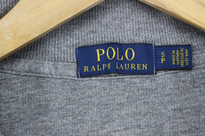 Mens 1/4 Zip Jumper Ribbed Knit Cotton