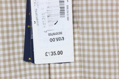 Mens Check Shirt Slim Fit Collared