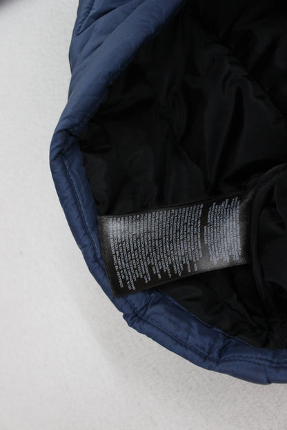 Mens Quilted Jacket Hooded Insulated Outdoor