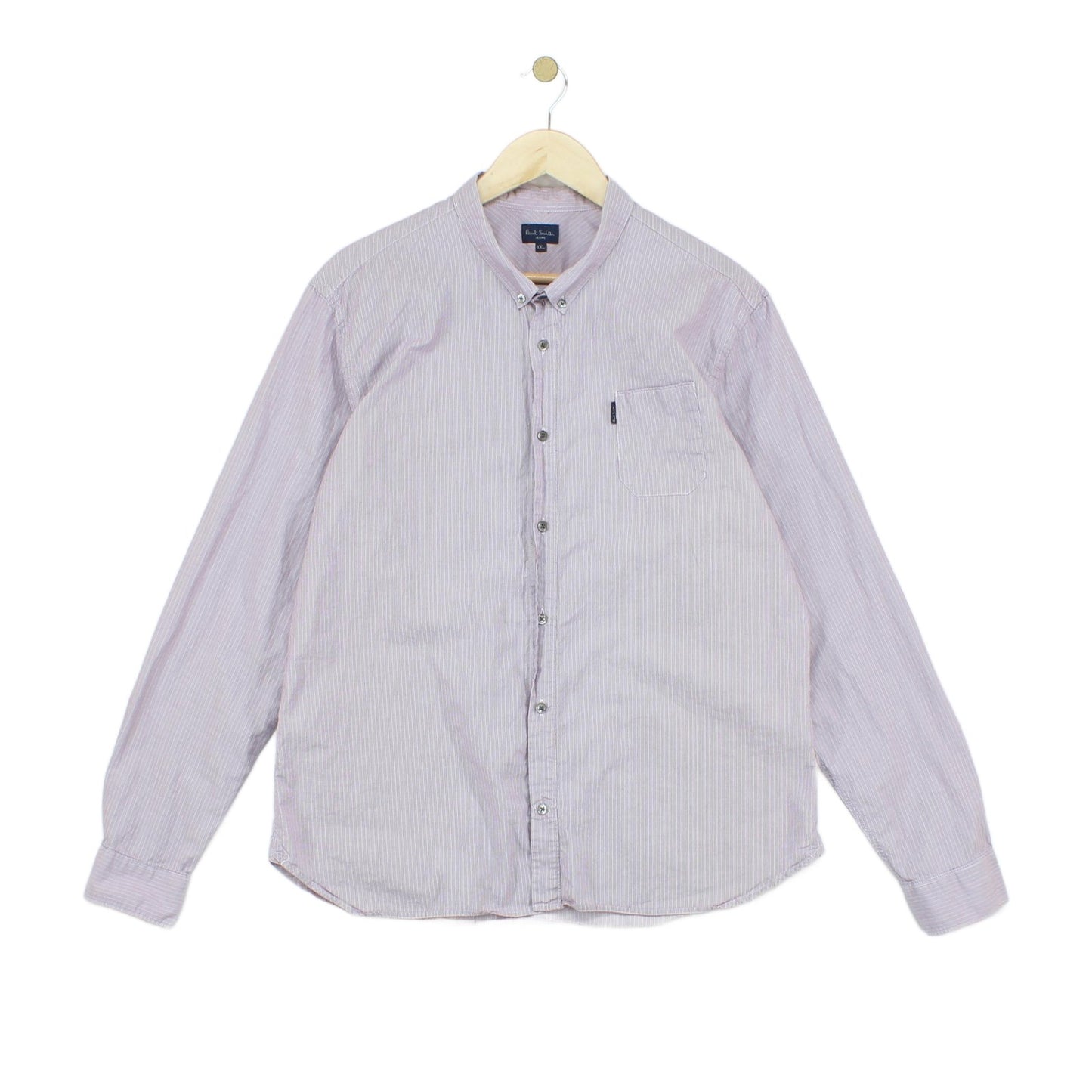 Mens Striped Shirt Button Down Long Sleeve