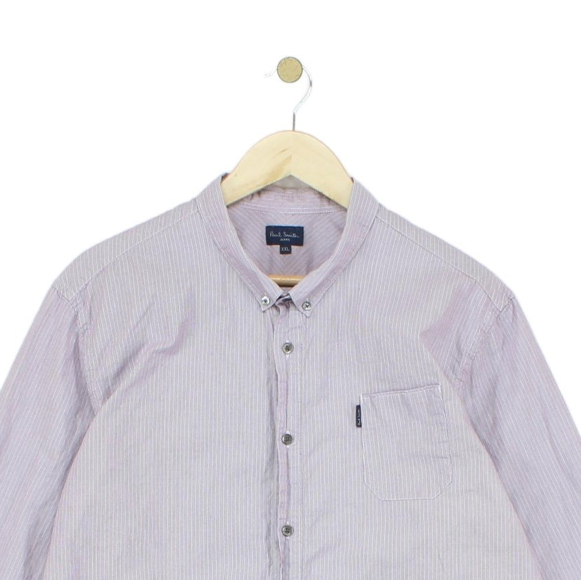 Mens Striped Shirt Button Down Long Sleeve