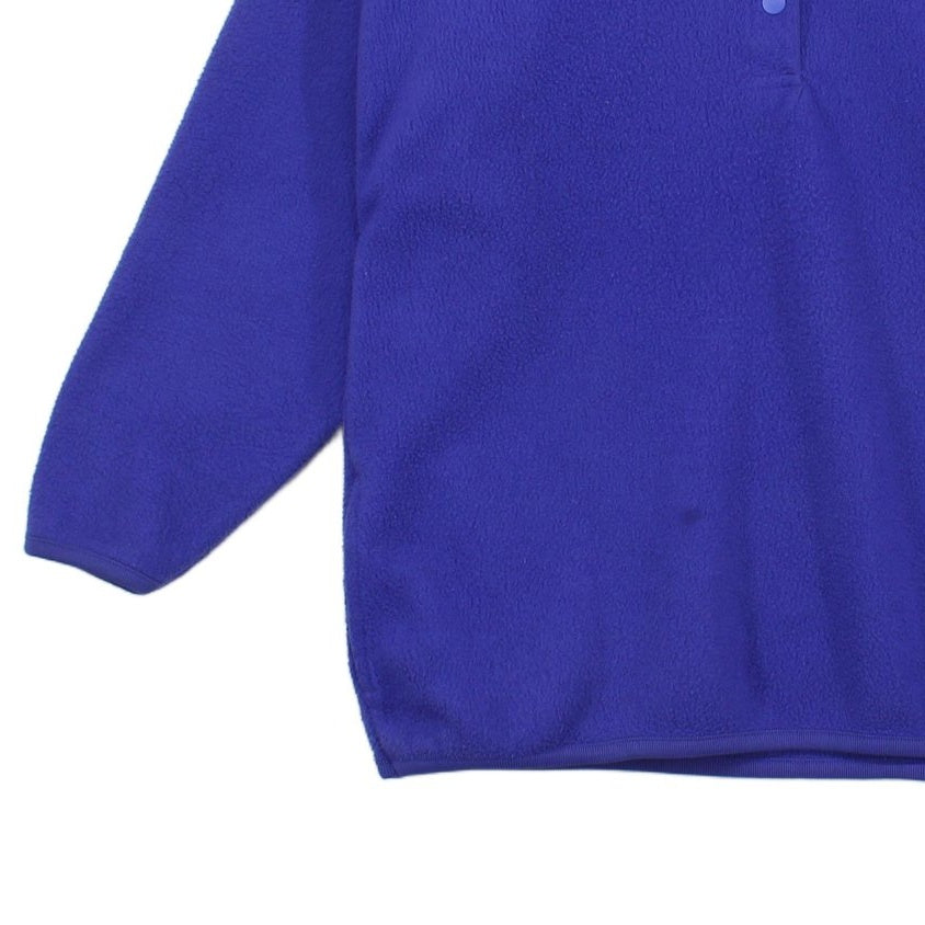 Mens Fleece Jumper Long Sleeve Button Neck