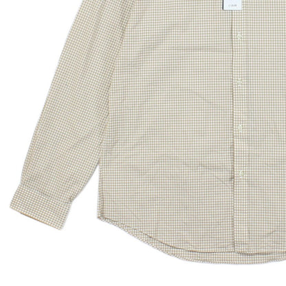 Mens Check Shirt Slim Fit Collared