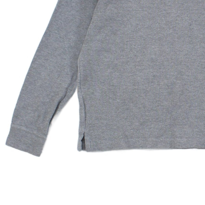 Mens 1/4 Zip Jumper Ribbed Knit Cotton