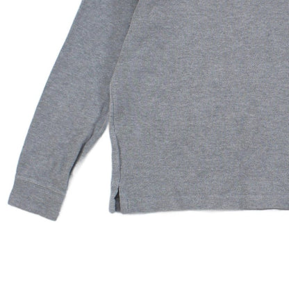 Mens 1/4 Zip Jumper Ribbed Knit Cotton