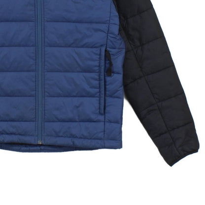 Mens Quilted Jacket Hooded Insulated Outdoor