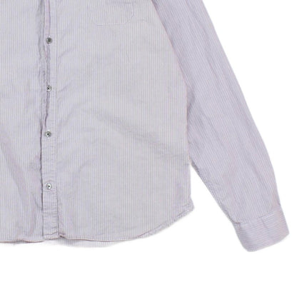 Mens Striped Shirt Button Down Long Sleeve