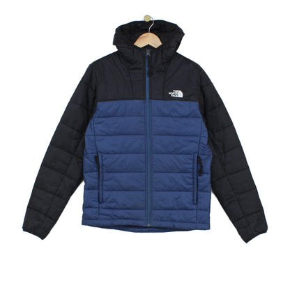 Mens Quilted Jacket Hooded Insulated Outdoor