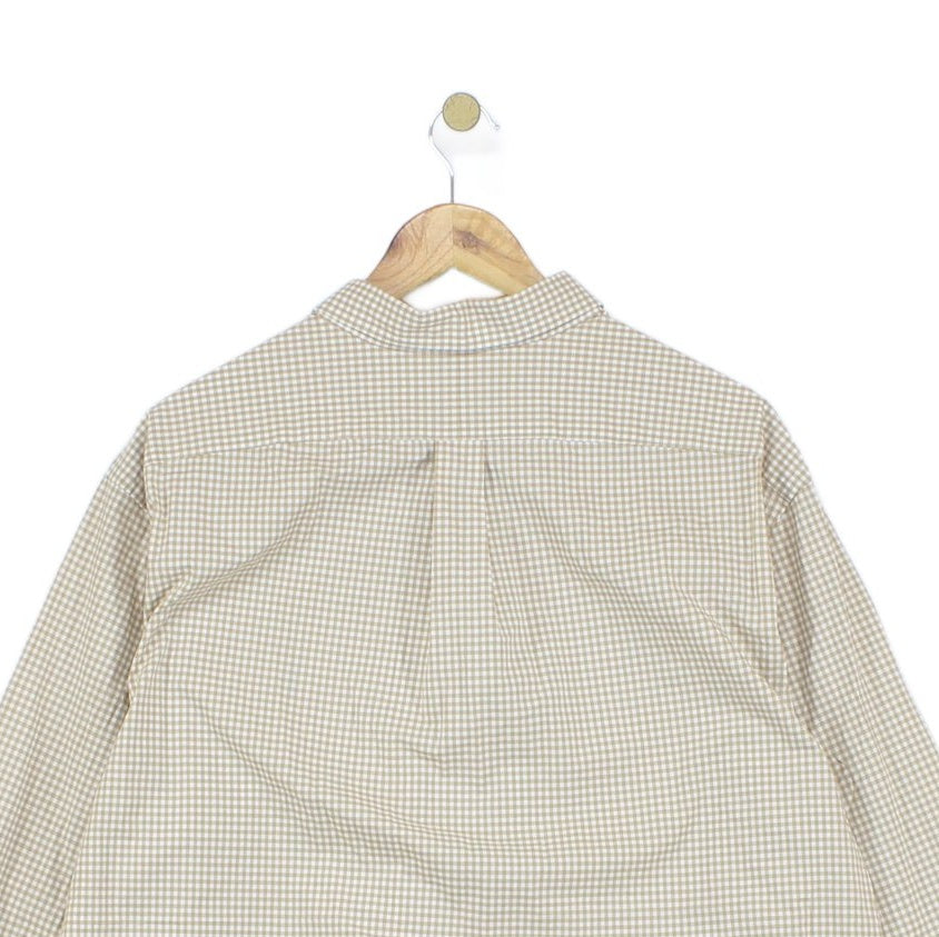 Mens Check Shirt Slim Fit Collared