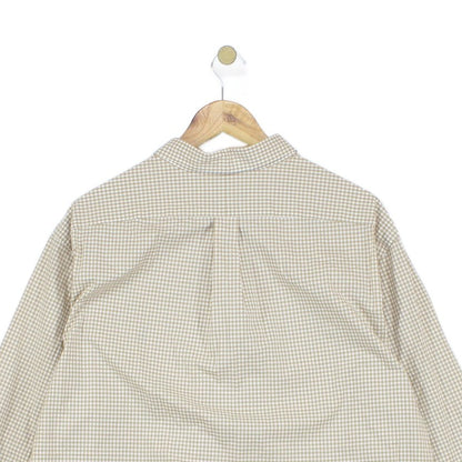 Mens Check Shirt Slim Fit Collared