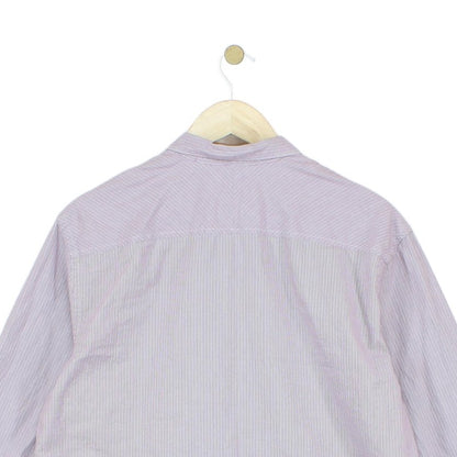 Mens Striped Shirt Button Down Long Sleeve