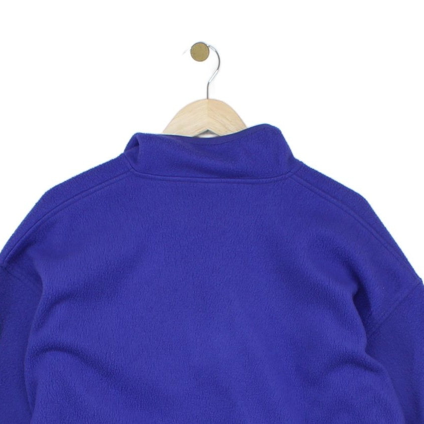 Mens Fleece Jumper Long Sleeve Button Neck