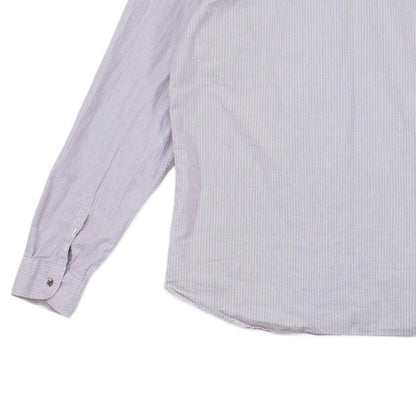 Mens Striped Shirt Button Down Long Sleeve