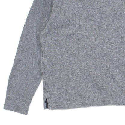 Mens 1/4 Zip Jumper Ribbed Knit Cotton