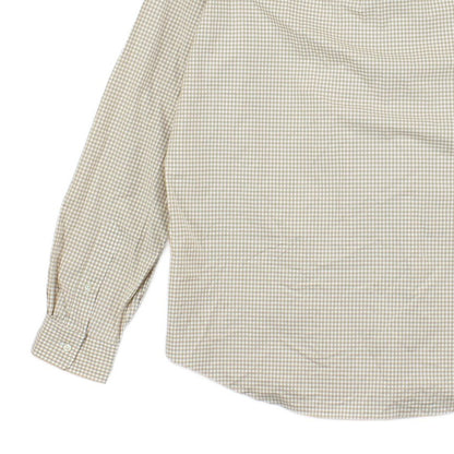 Mens Check Shirt Slim Fit Collared
