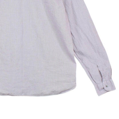 Mens Striped Shirt Button Down Long Sleeve