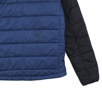 Mens Quilted Jacket Hooded Insulated Outdoor