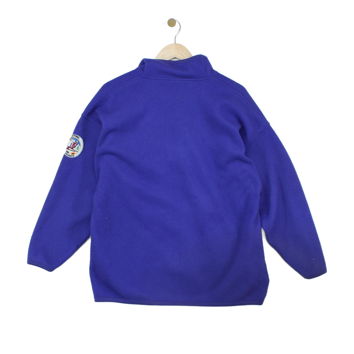 Mens Fleece Jumper Long Sleeve Button Neck