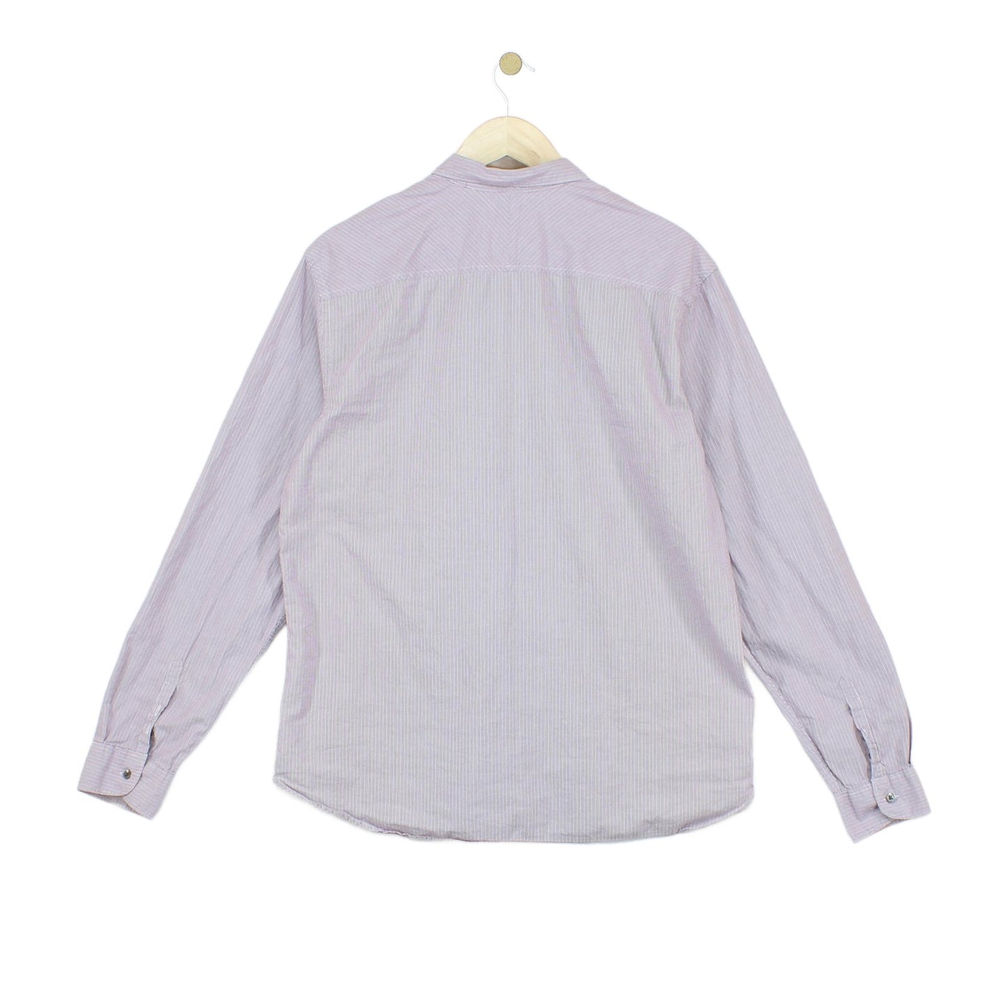 Mens Striped Shirt Button Down Long Sleeve
