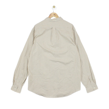 Mens Check Shirt Slim Fit Collared