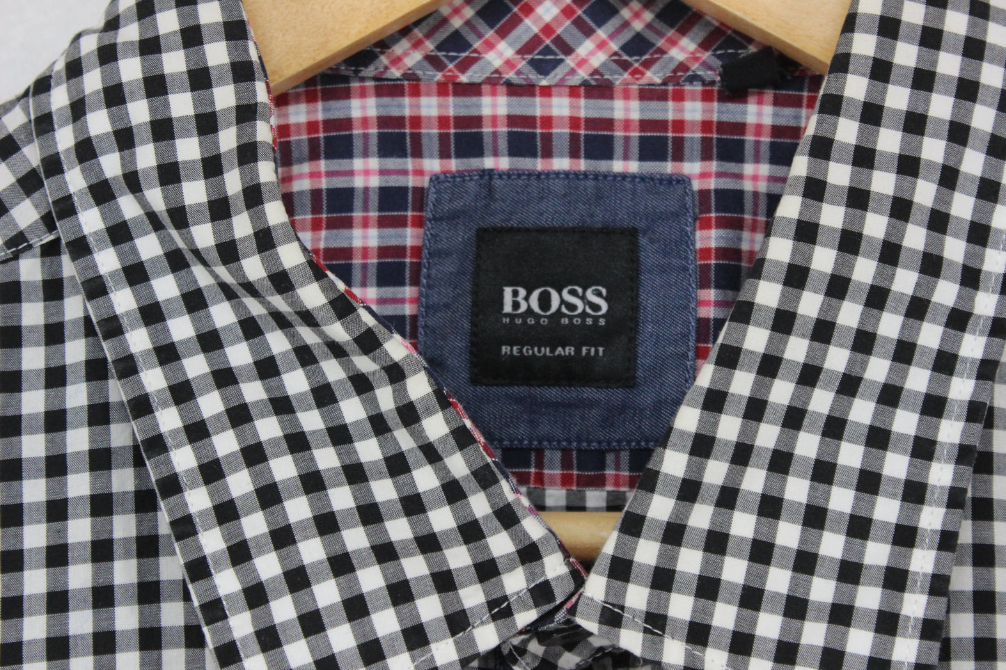 Mens Check Shirt Long Sleeve Regular Fit