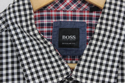 Mens Check Shirt Long Sleeve Regular Fit