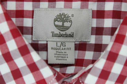 Mens Check Shirt Long Sleeve Button Up