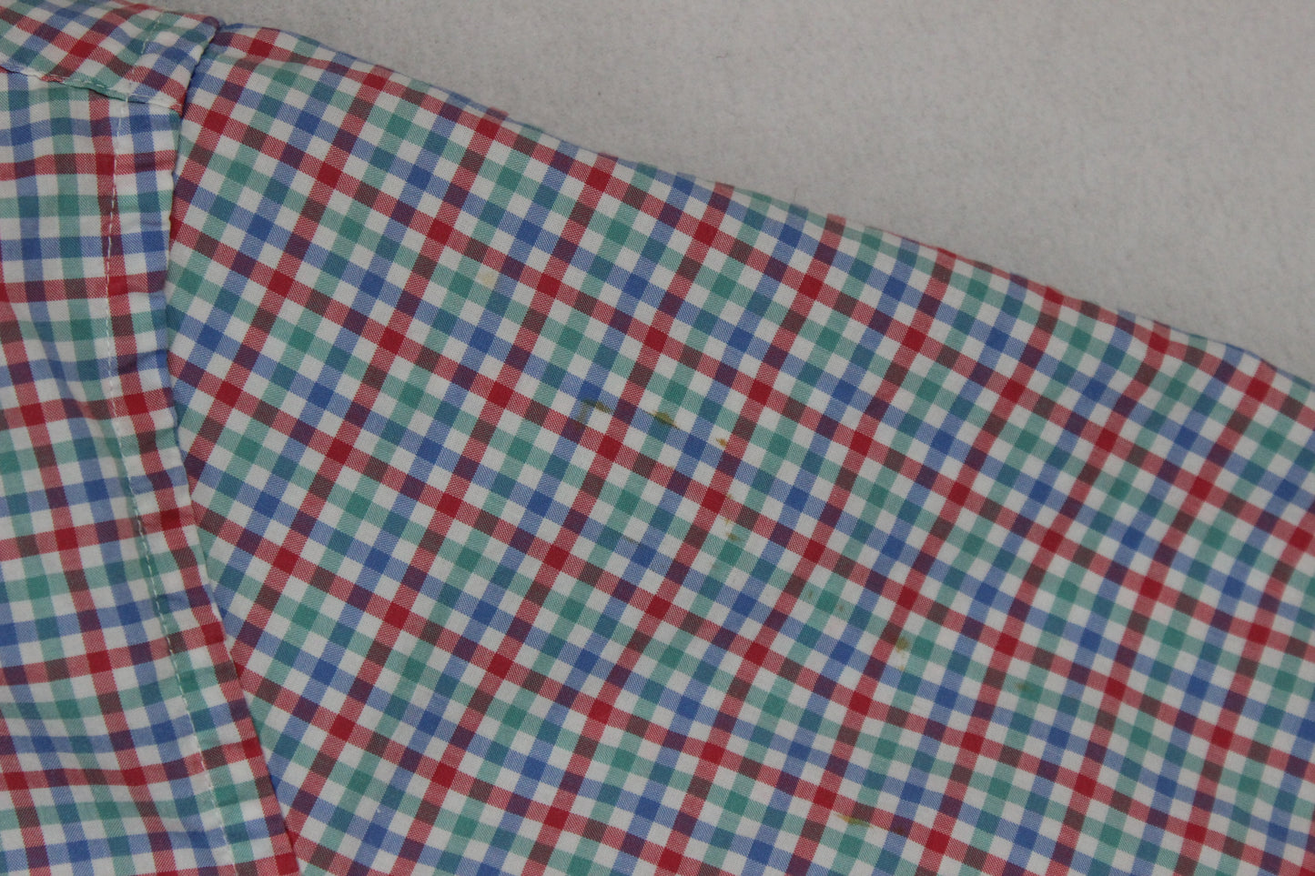 Mens Shirt Gingham Casual Short Sleeve Check