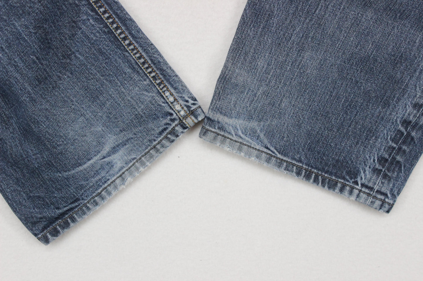 Mens Larkee Jeans Regular Straight Distressed