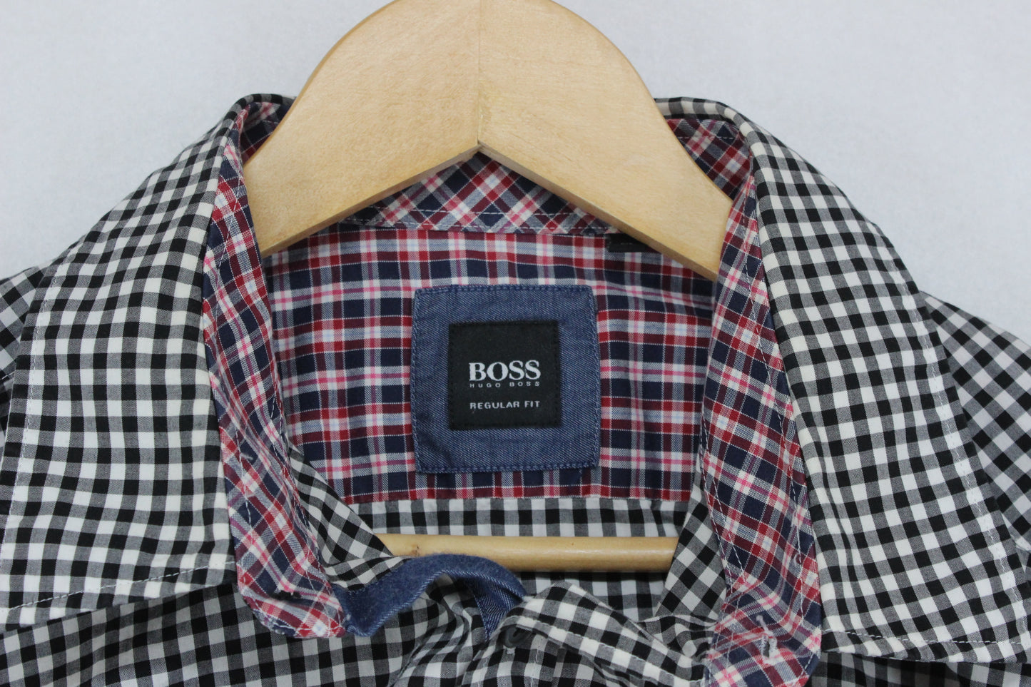 Mens Check Shirt Long Sleeve Regular Fit