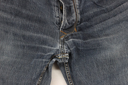Mens Larkee Jeans Regular Straight Distressed