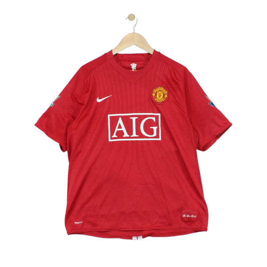 Mens Manchester United 2007 Football Shirt #8 Rooney