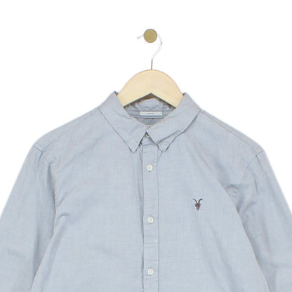 Mens Shirt Slim Fit Long Sleeve Button Up