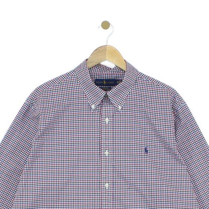 Mens Check Shirt Stretch Classic Button Up