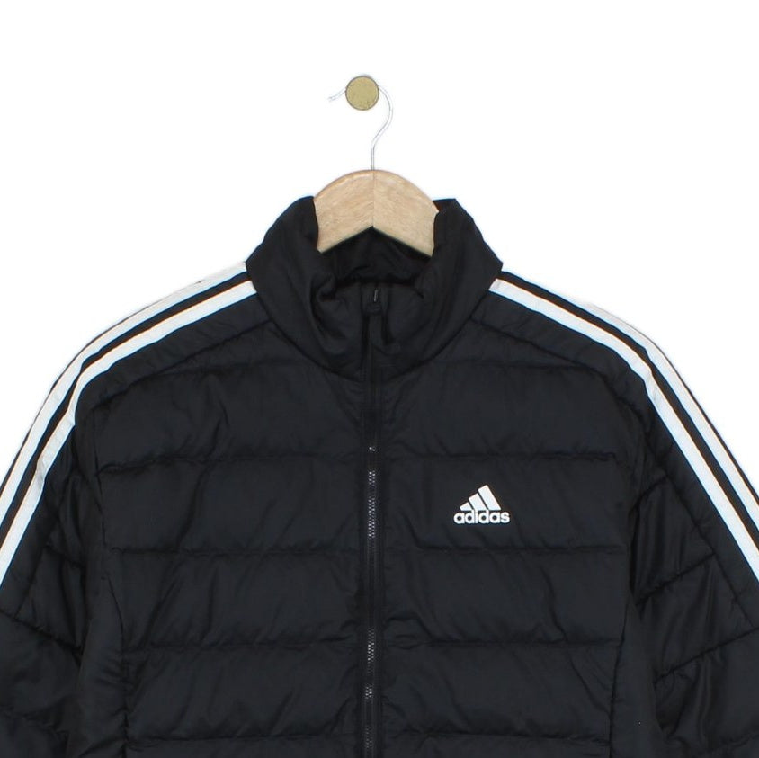 Mens Quilted Jacket Down Filled 3 Stripes